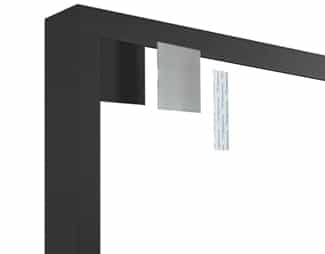 Frame with magnetic hanging system