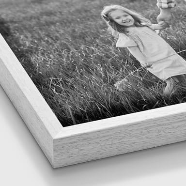 Photo on canvas with floating frame