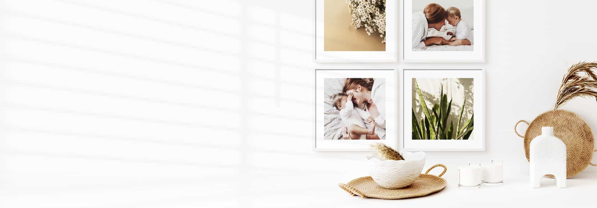 CusttomFrames. Lightweight photo frames that you can quickly and easily stick to your wall!